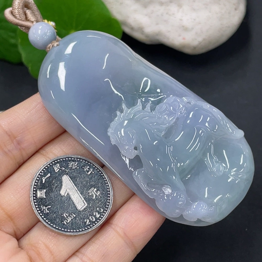 Jadeite Pendant Galloping Ahead
