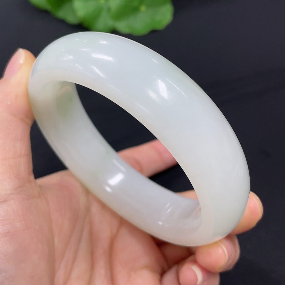 Hetian Jade Round Bracelet Size 59 Total Weight Approx. 93.6g
