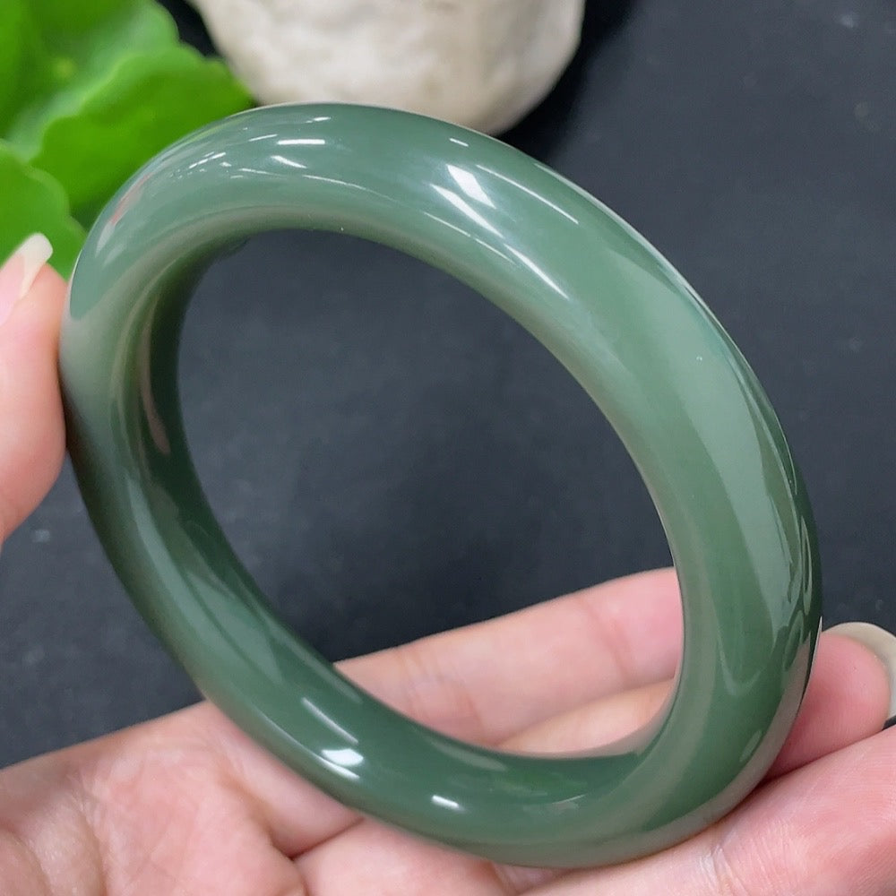 Hetian Jade Round Bracelet