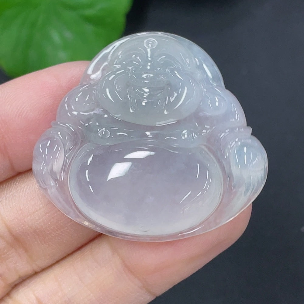 Jadeite Pendant Buddha, Total Weight Approx. 9.64g