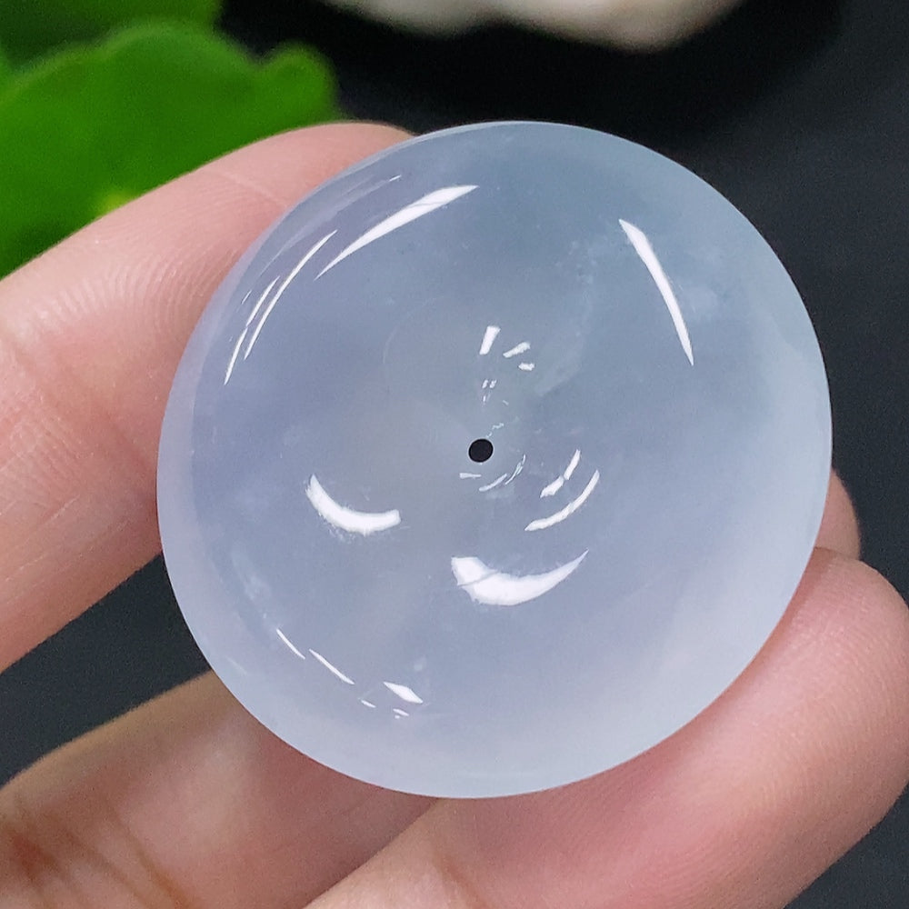 Jadeite Pendant Ping An Kou Total Weight Approx. 10.25g