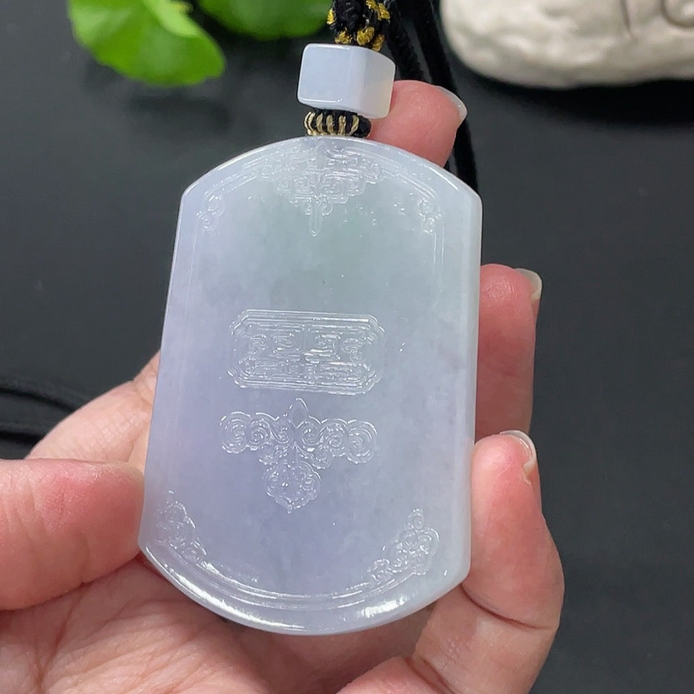 Jadeite Antique Plaque Pendant Total Weight Approx. 45.66g
