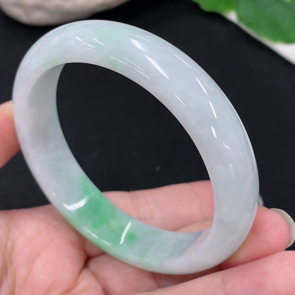 Jadeite Round Bracelet Size 55.4 Total Weight Approx. 49.68g