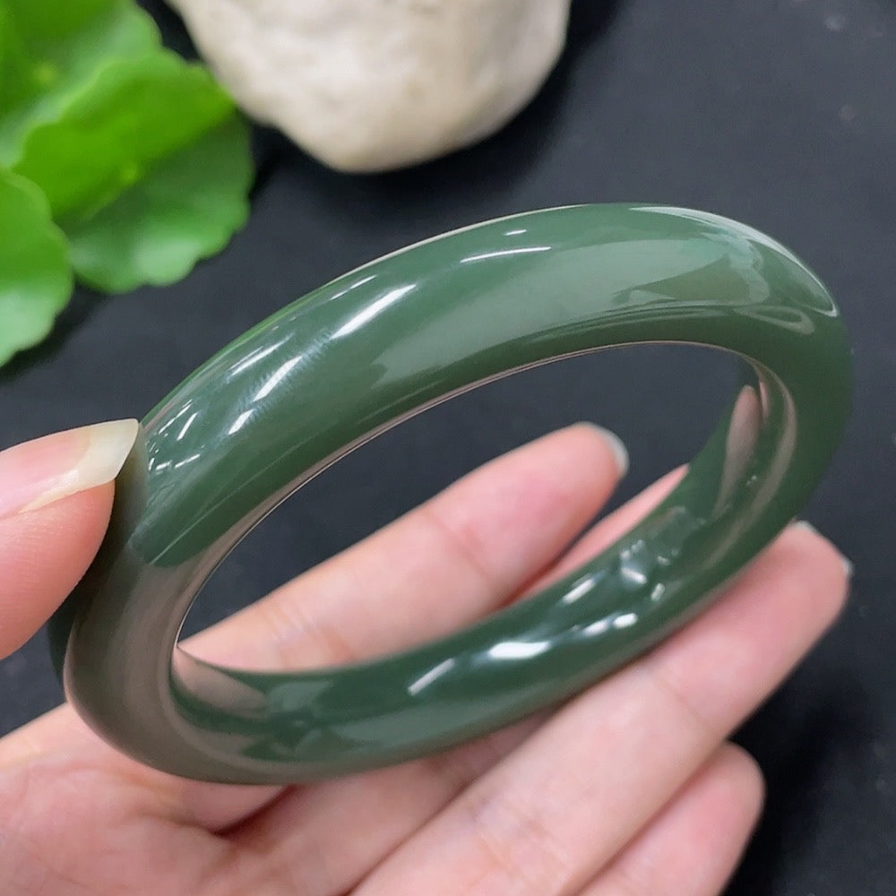 Hetian Jade Round Bracelet