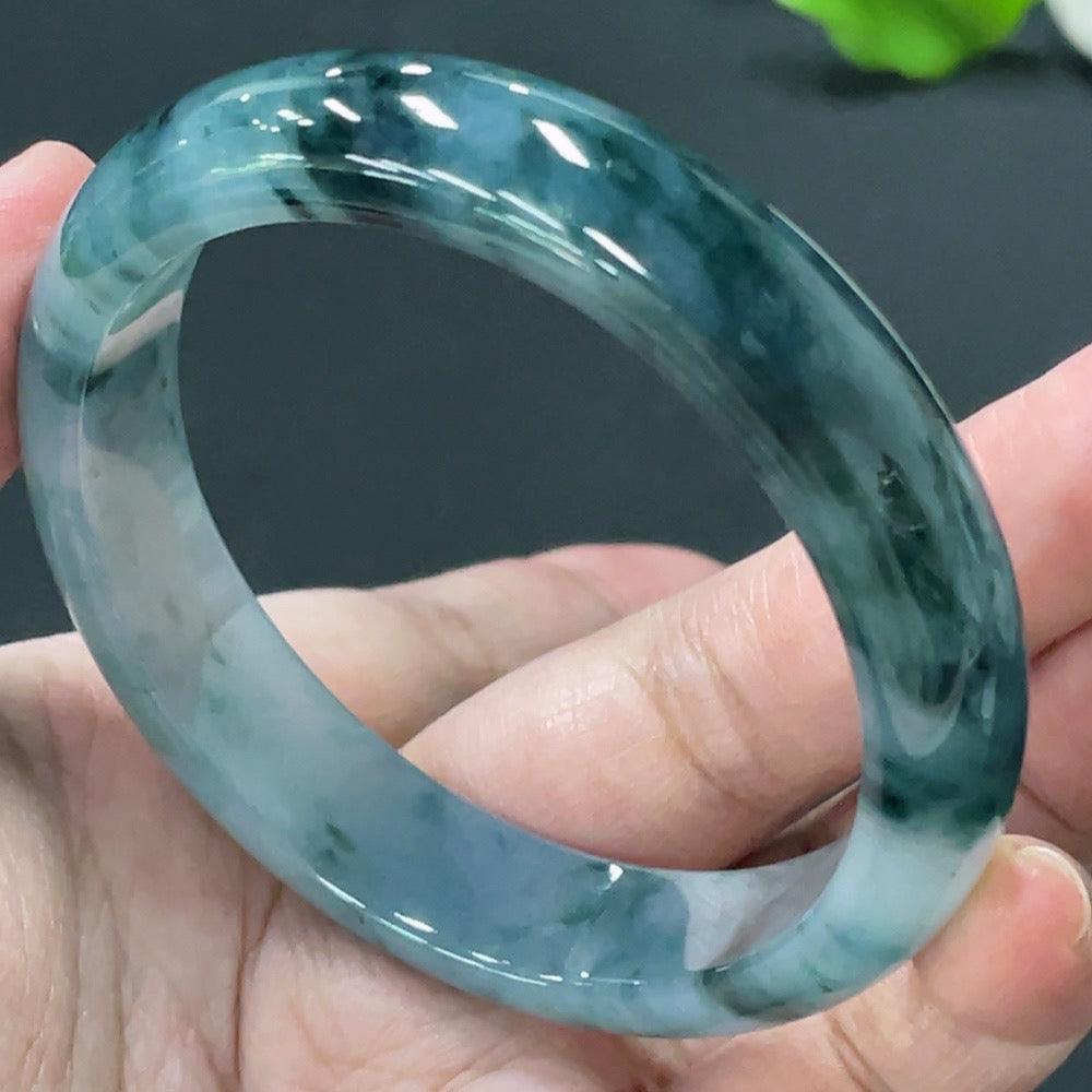 Jadeite Regular Bangle, Inner Diameter 54mm, Total Weight Approx. 45.96g