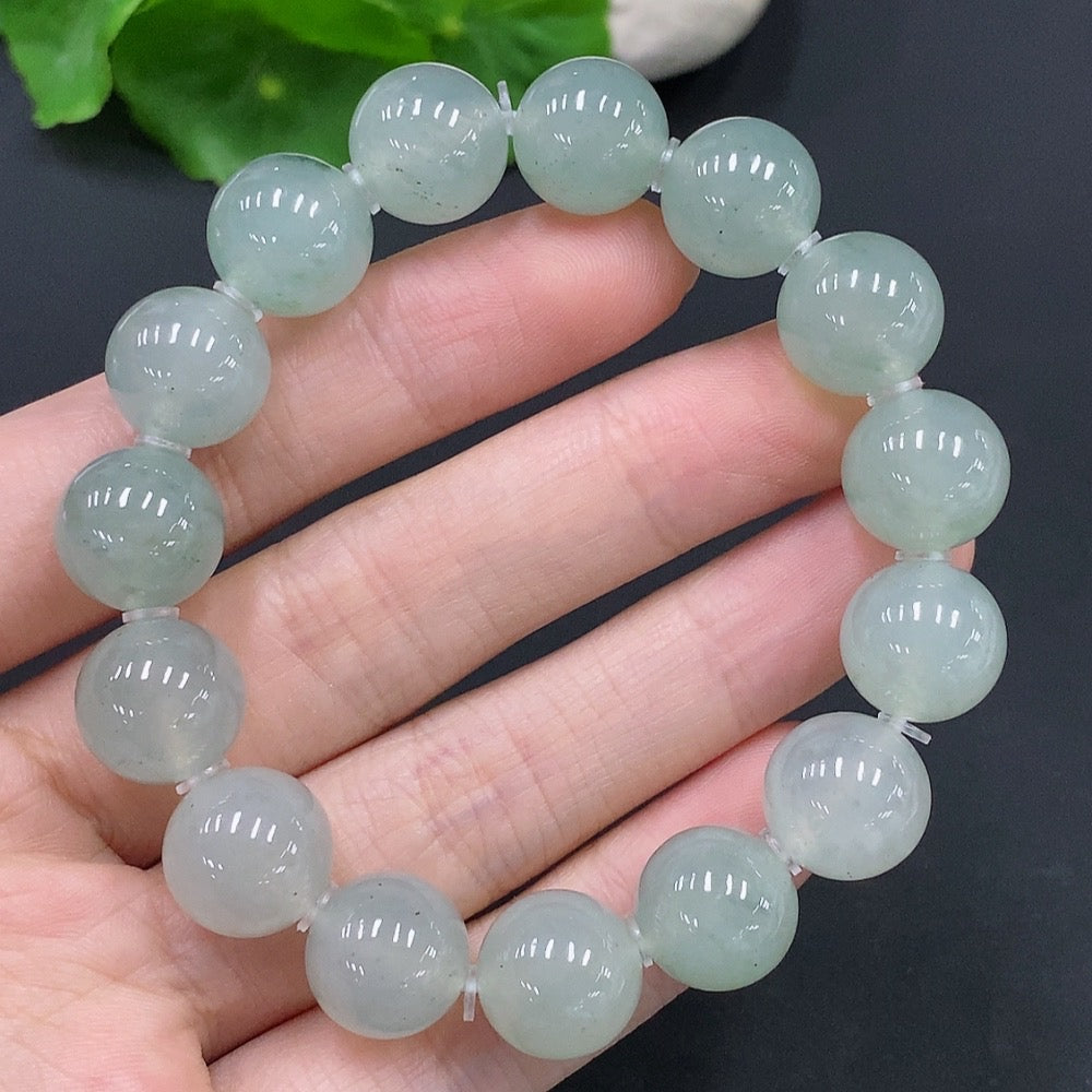 Jadeite Bracelet Approx. 12.5mm Total Weight Approx. 51.2g