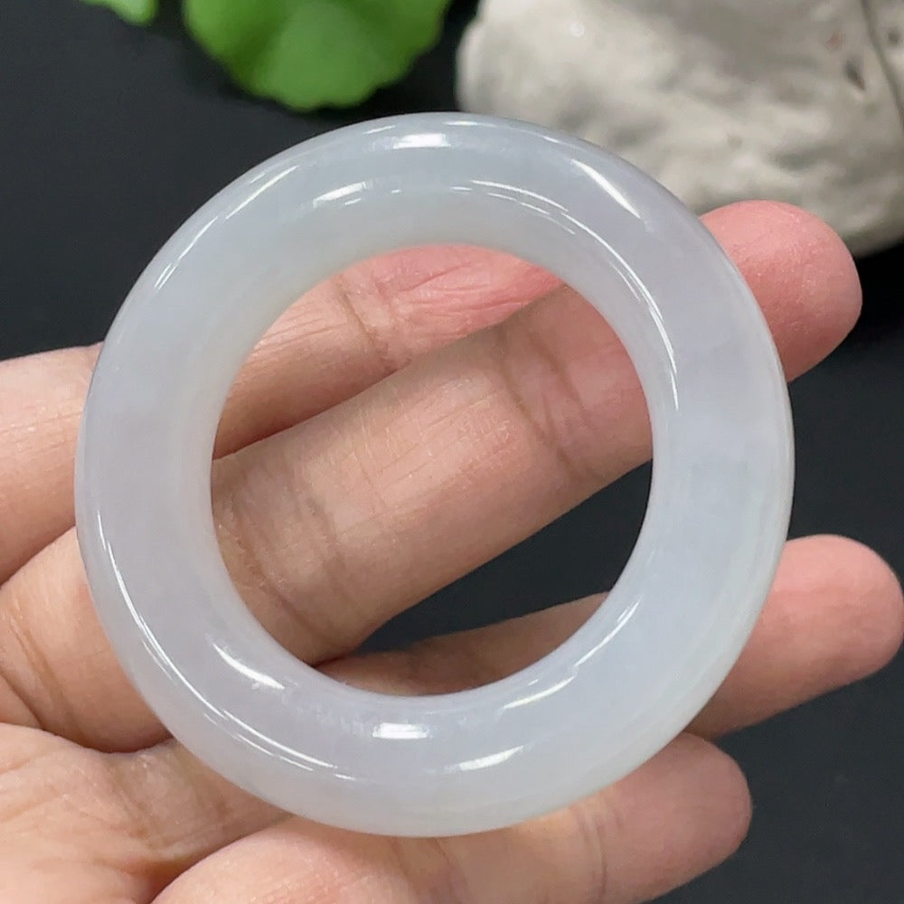 Jadeite Safety Ring Pendant Total Weight Approx. 32.76g
