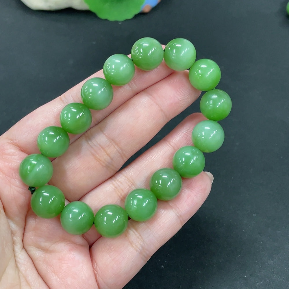 Hetian Jade Bracelet, Approx. 12mm, Total Weight Approx. 42.1g