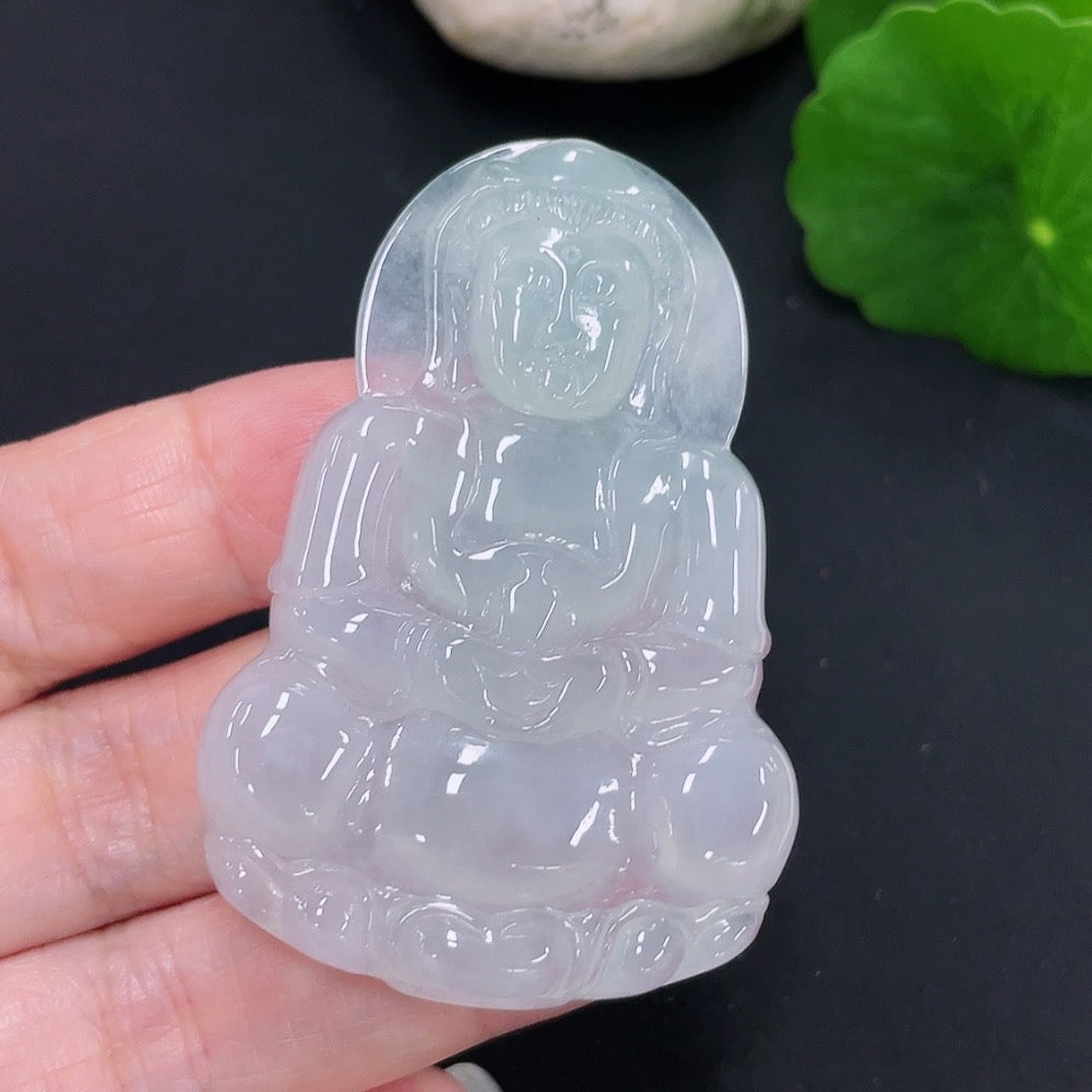 Jadeite Pendant Guanyin Total Weight Approx. 20.39g