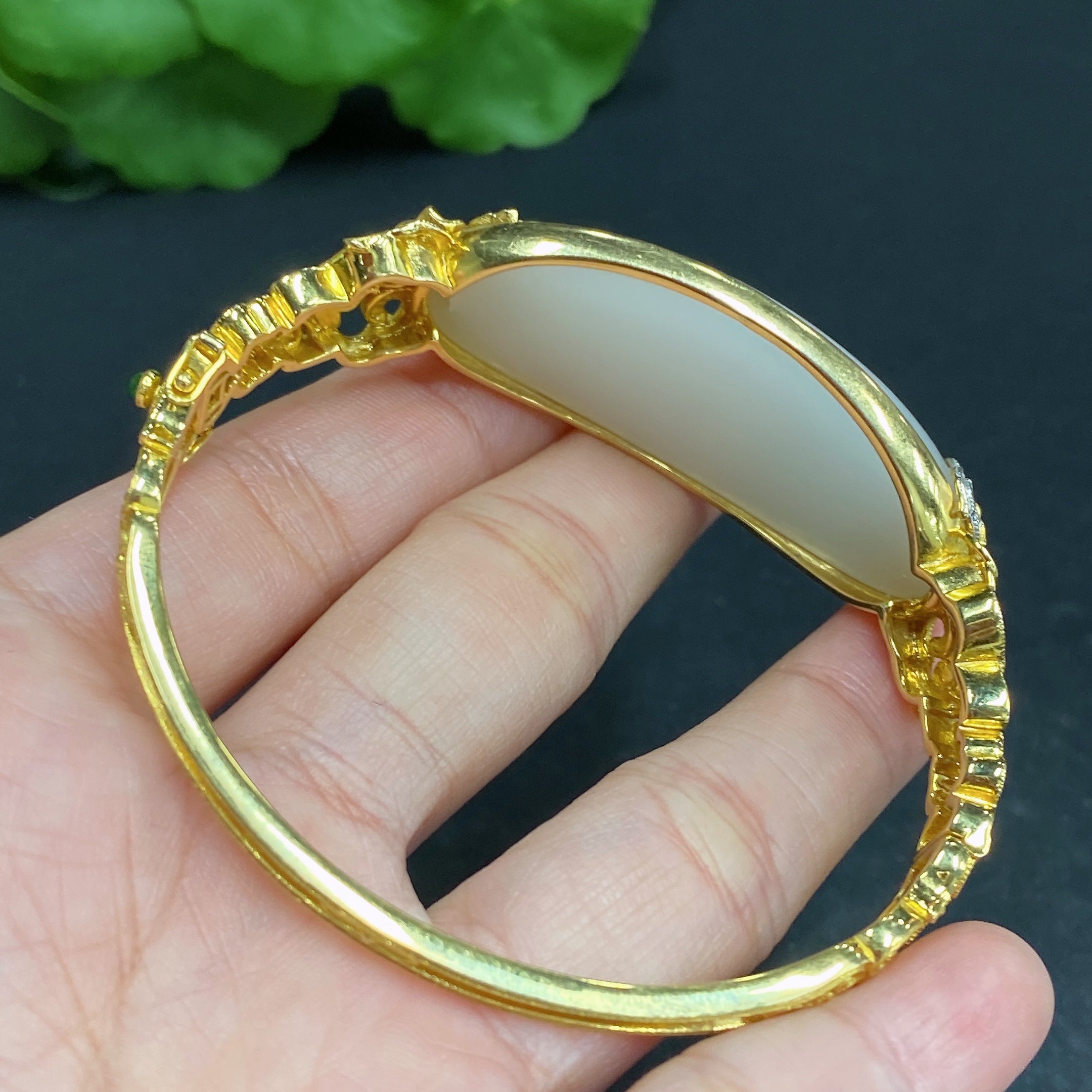 Hetian Jade Inlaid Bracelet