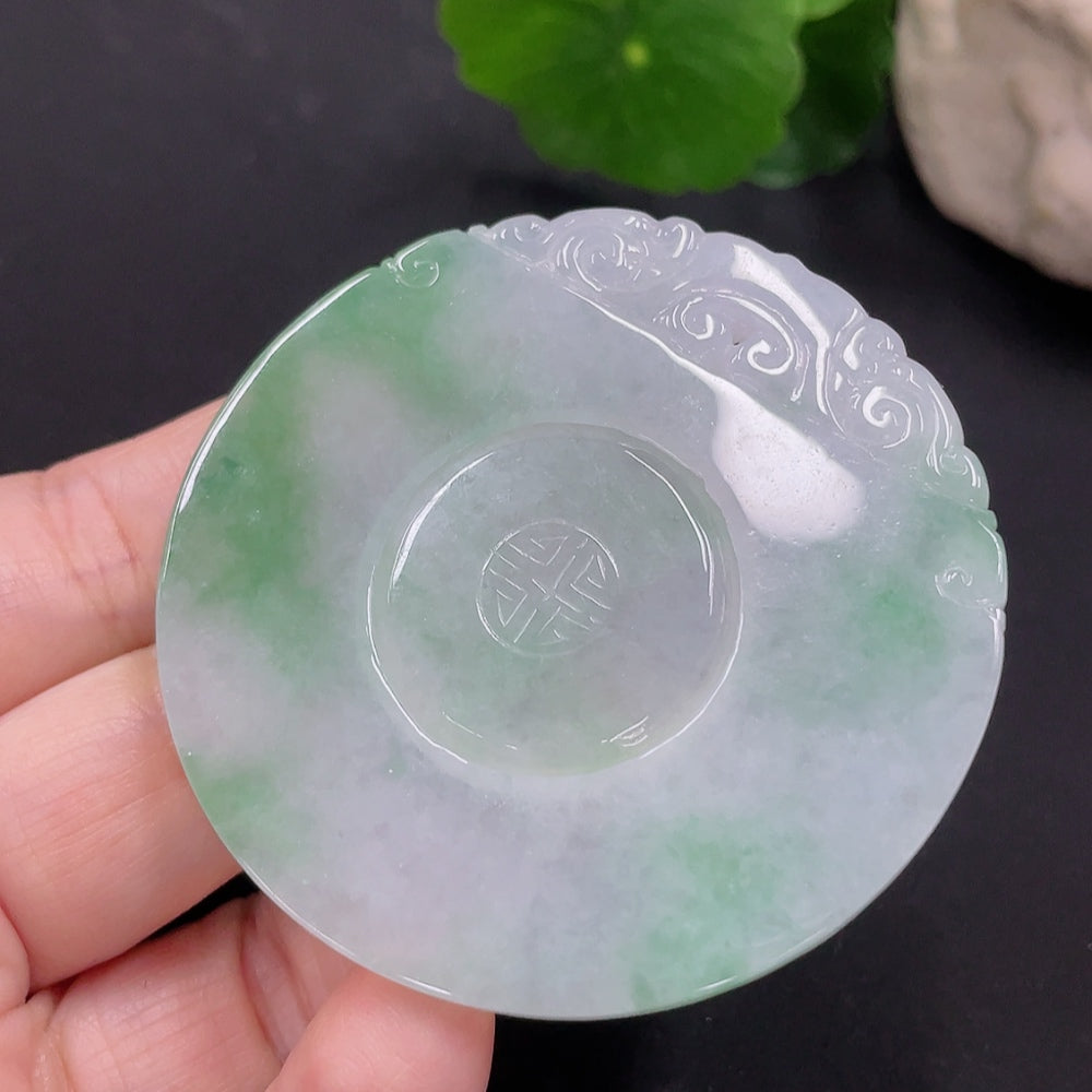 Jadeite Pendant Antique Plaque Total Weight Approx. 30.29g