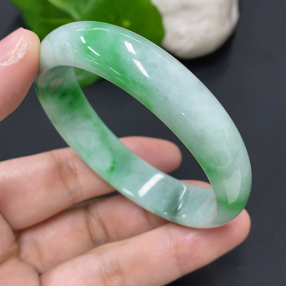 Jadeite Noble Consort Bracelet Size 54.5/48.6 Total Weight Approx. 39.2g