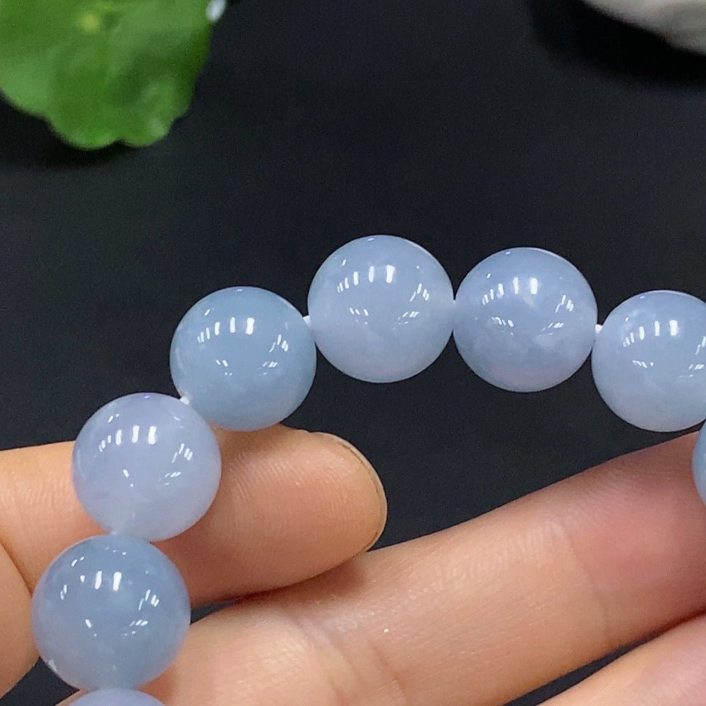Jadeite Bracelet Approx. 12.3mm Beads Total Weight About 47.94g