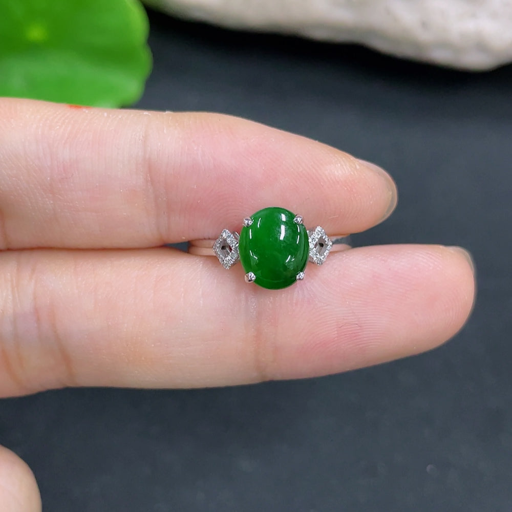 Jadeite Ring 18K Gold