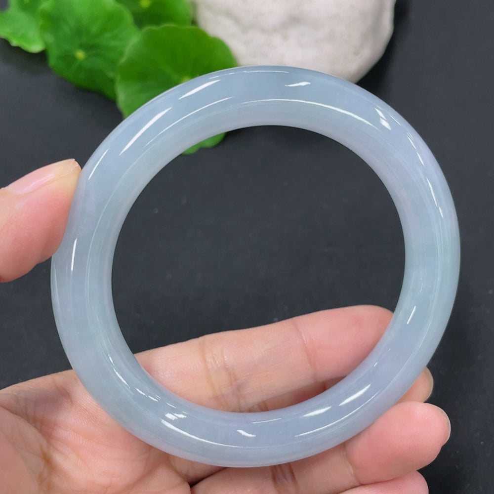 Jadeite Round Bangle Total Weight Approx. 54.45g Size 55.7