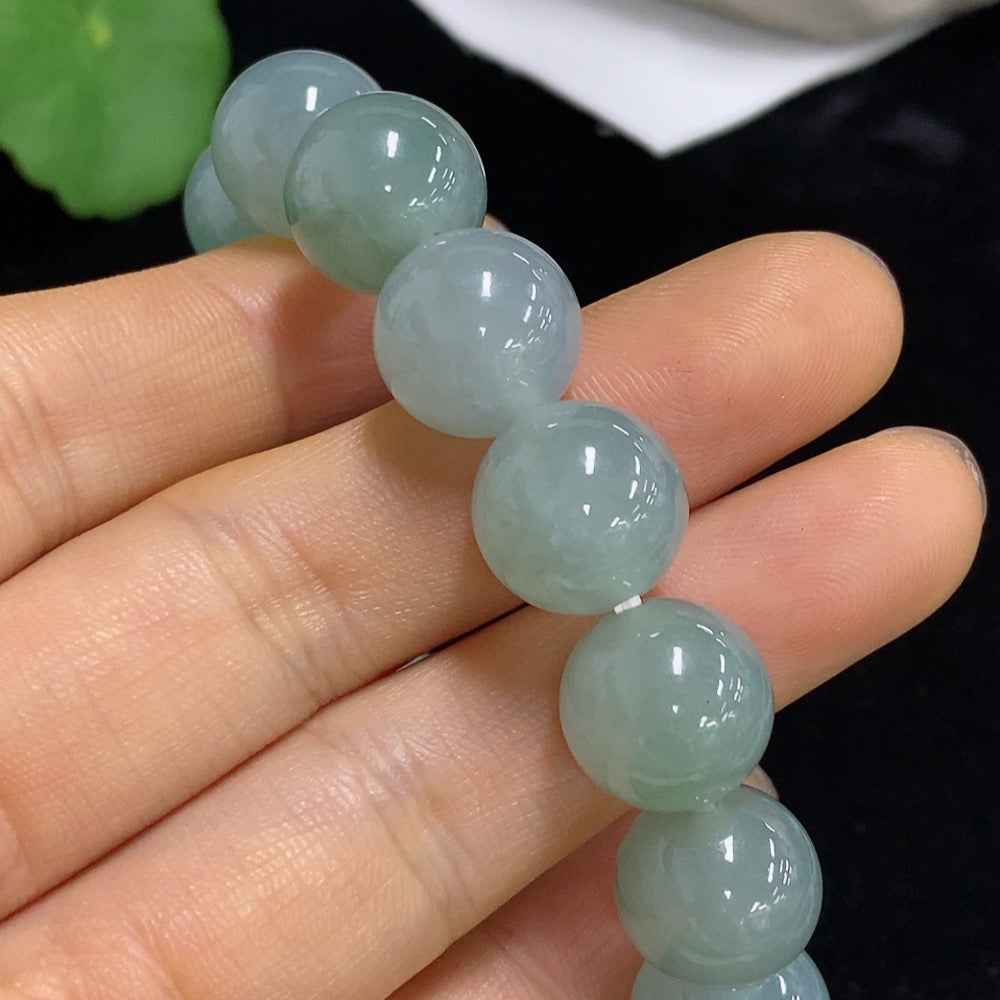 Jadeite Bracelet Size 12.5/13mm Approx. Total Weight About 59.77g