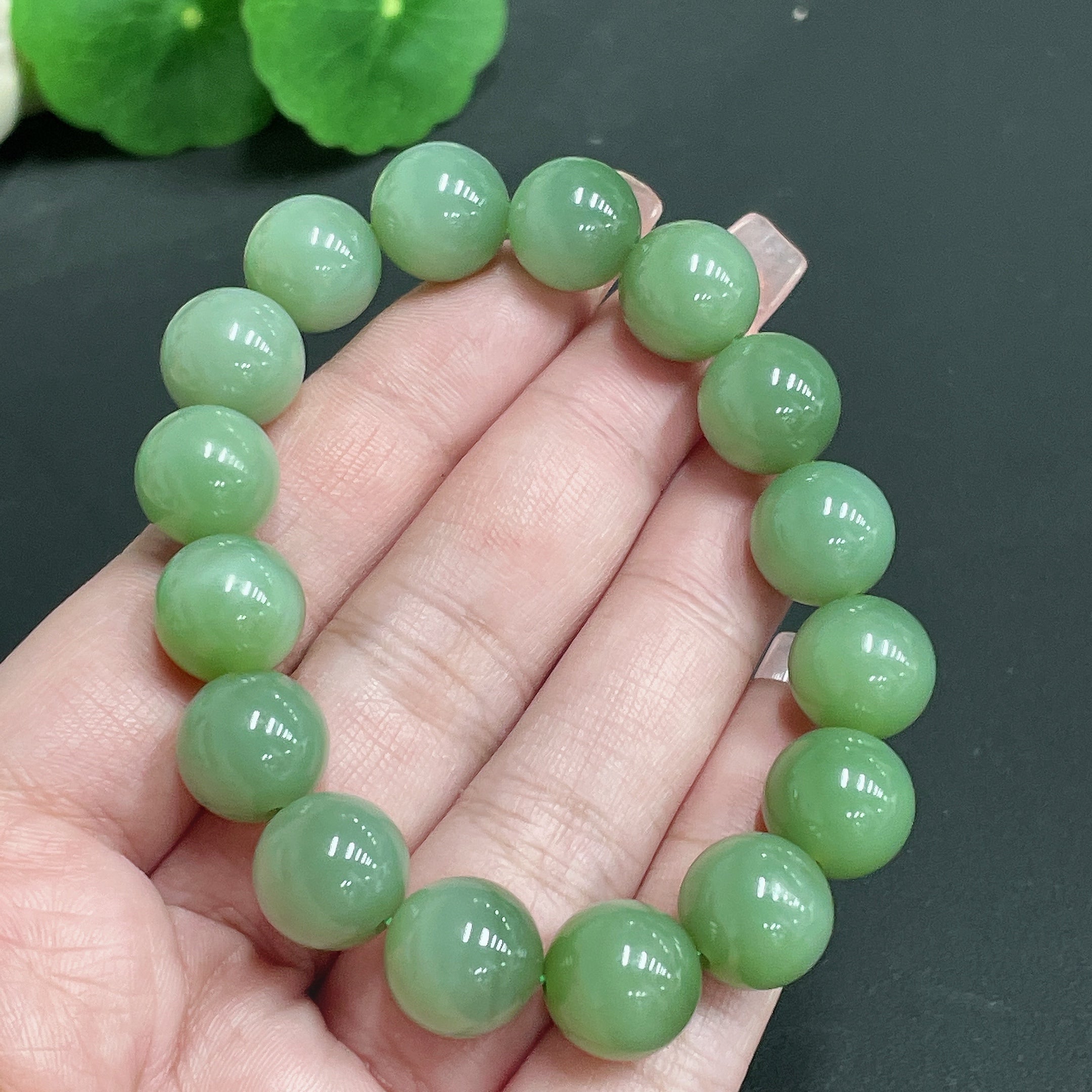 Hetian Jade Bracelet, Approx. 11.8mm, Total Weight Approx. 42.40g