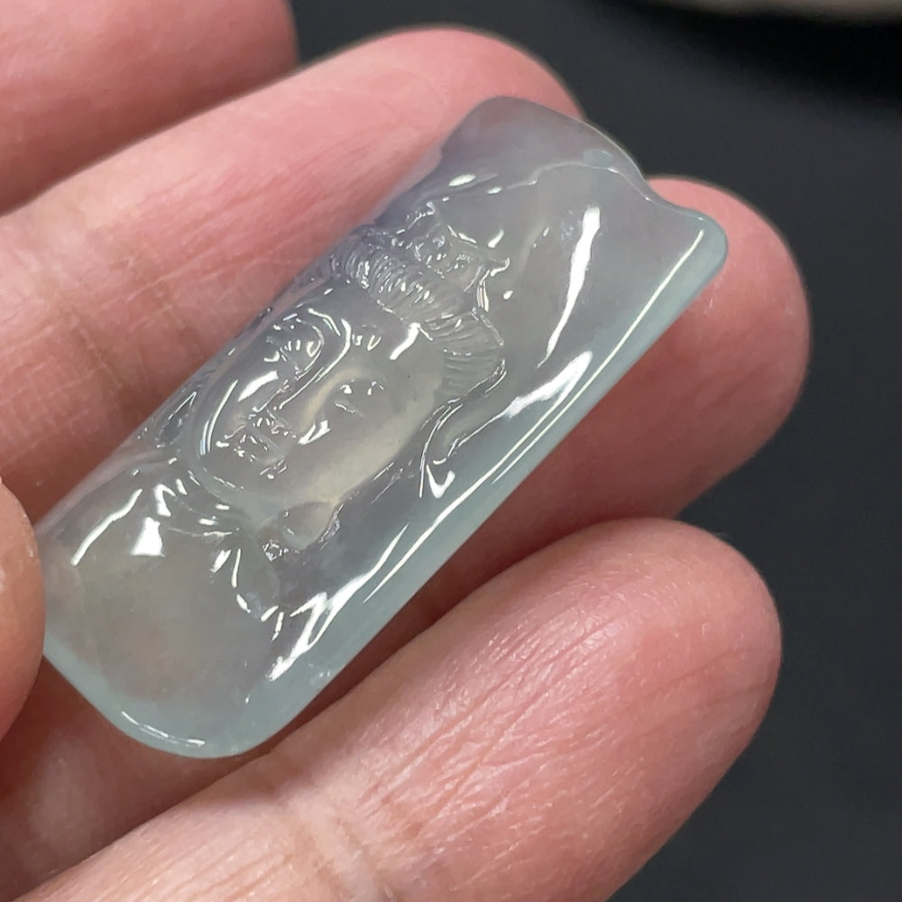 Jadeite Guanyin Pendant, Total Weight Approx. 6.2g