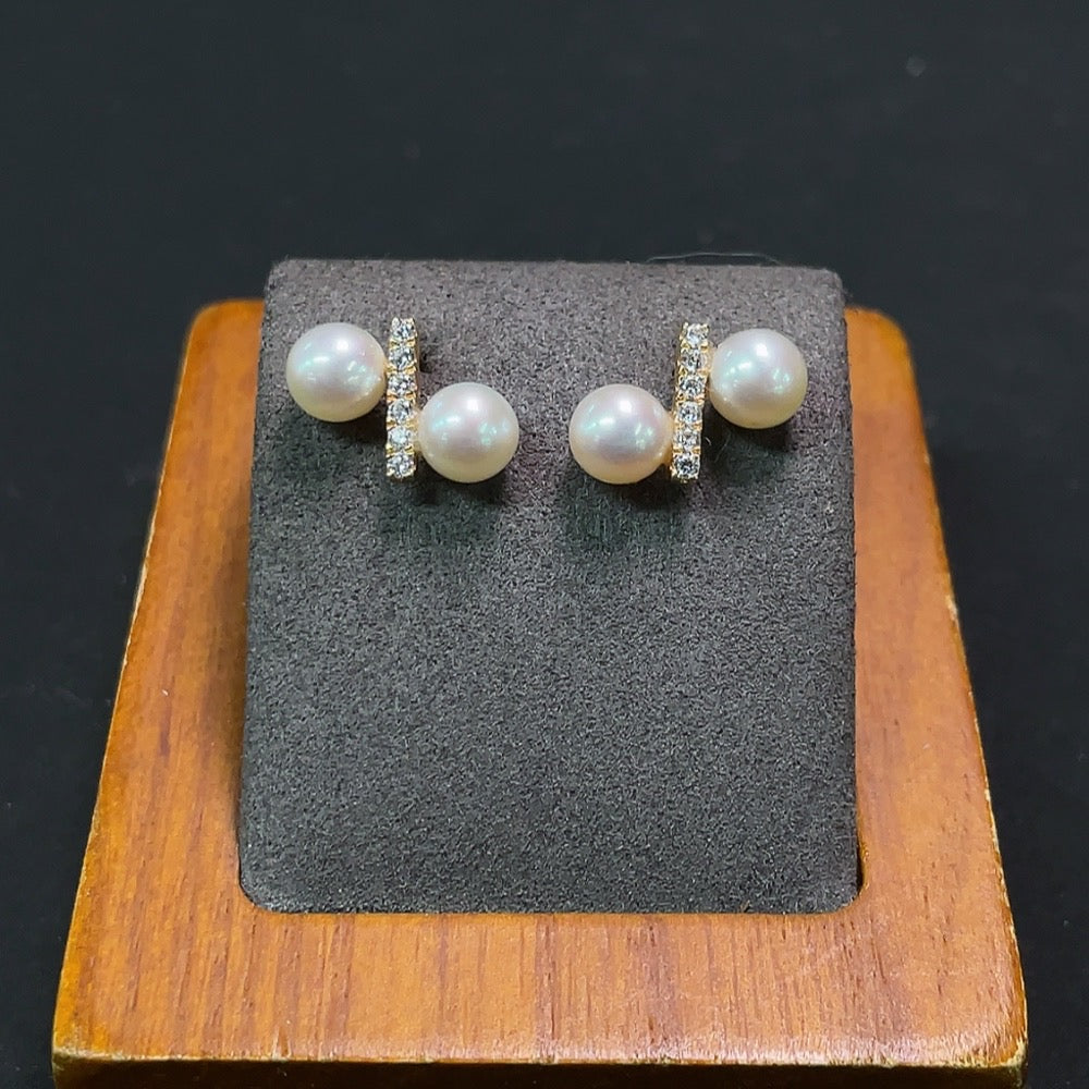 Pearl Jewelry Total Weight Approx. 2.15g Size 5.8mm 18k Gold