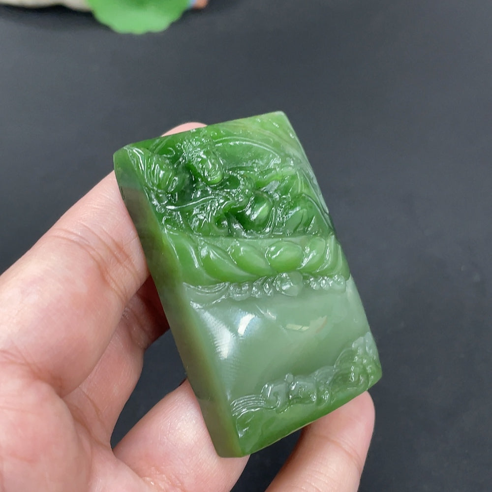 Hetian Jade Pendant Guanyin Total Weight Approx. 77.4g