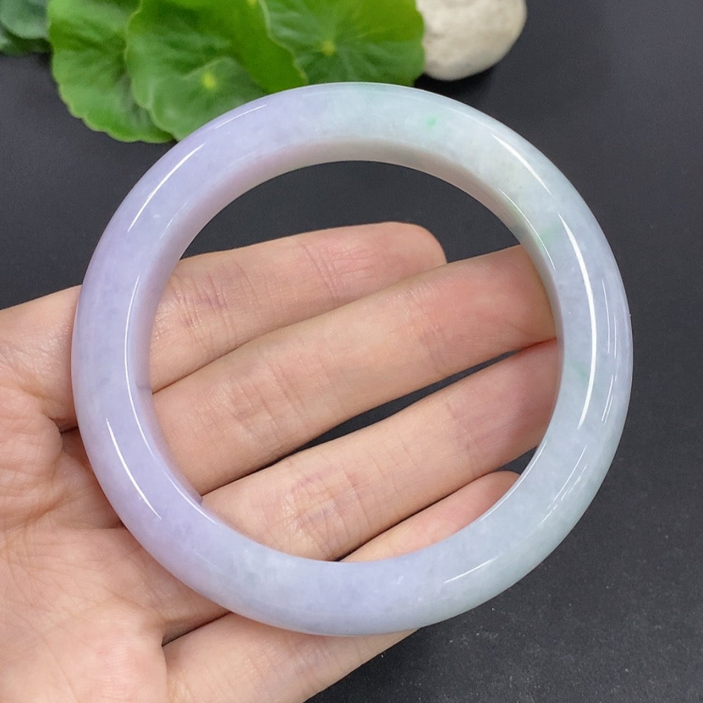 Jadeite Round Bangle Total Weight Approx. 68.2g Size 57.2