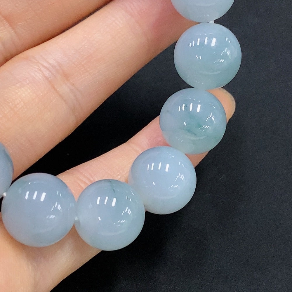 Jadeite Bracelet Approx.12.5mm Total Weight Approx.52.8g