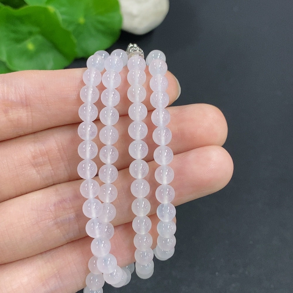 Jadeite Bead Necklace Non-Gold