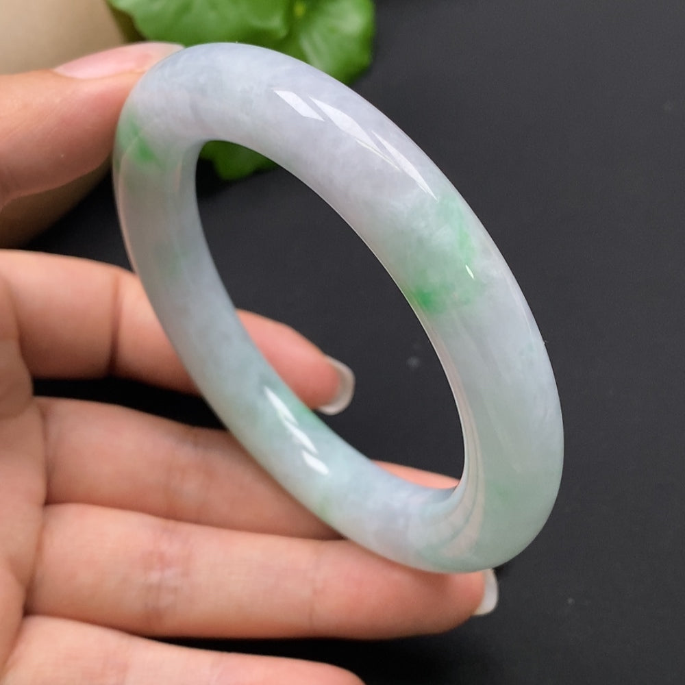 Jadeite Round Bangle Size 56.6 Total Weight Approx. 74.52g