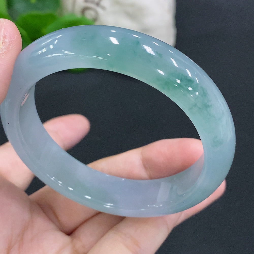 Jadeite Round Bangle Size 56.7 Total Weight Approx. 63.5g [Total Value: $23,759 USD]