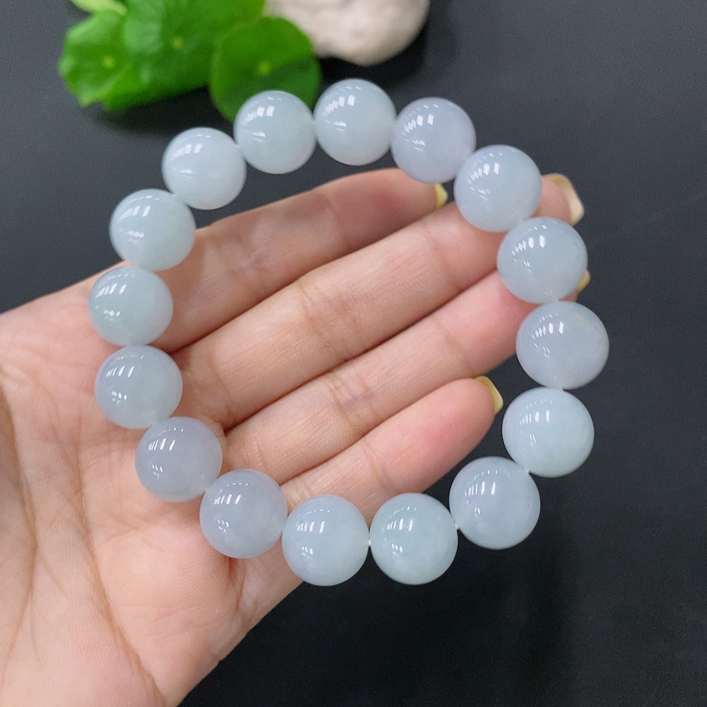 Jadeite Bracelet Maximum Bead Size Approx. 12.5mm Total Weight Approx. 52.83g