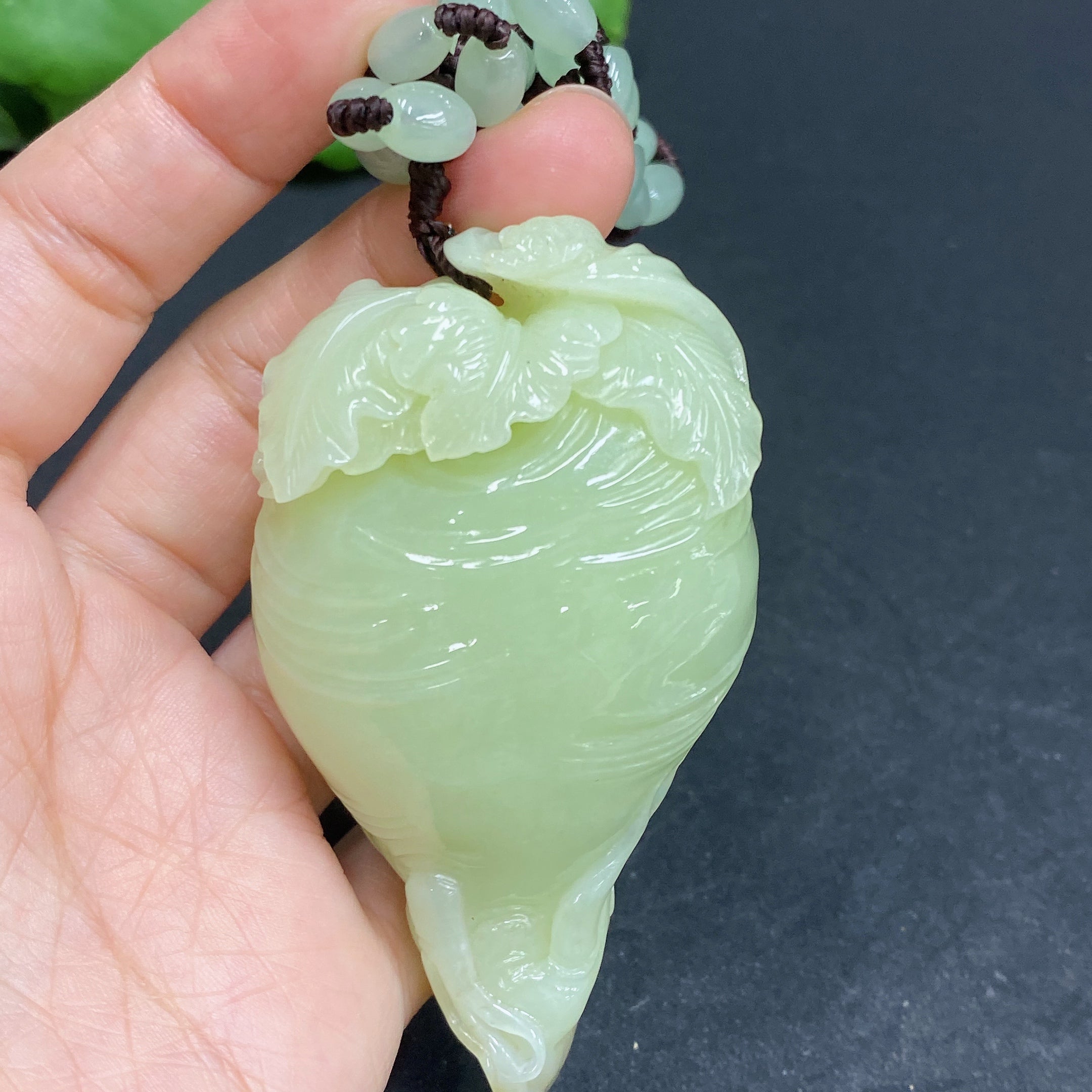 Hetian Jade Pendant Ginseng