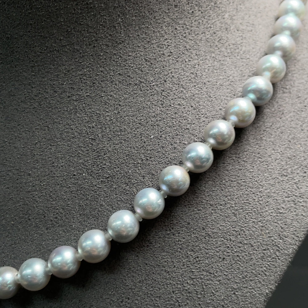 Seawater Pearl Necklace Non-Gold Color Origin Undetermined Size Approx. 6.8mm