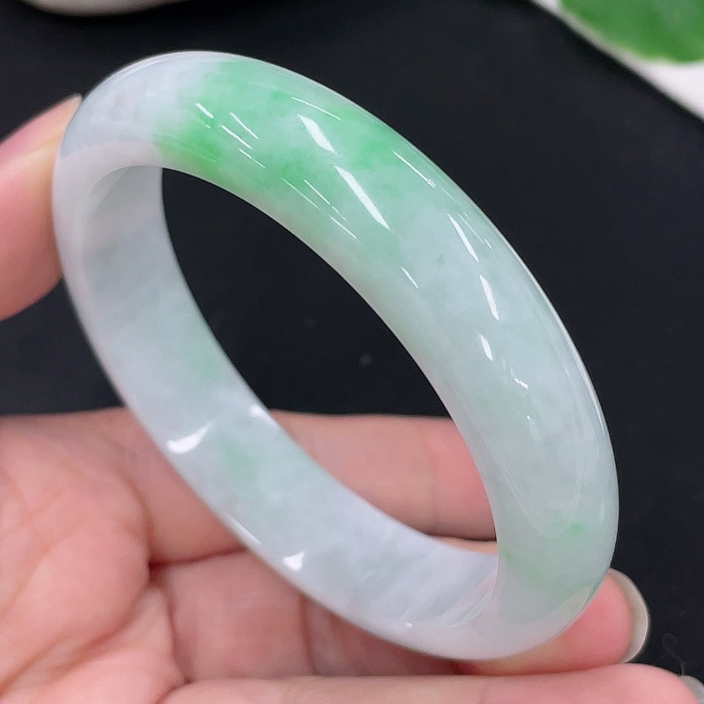 Jadeite Round Bracelet Size 55.4 Total Weight Approx. 49.68g