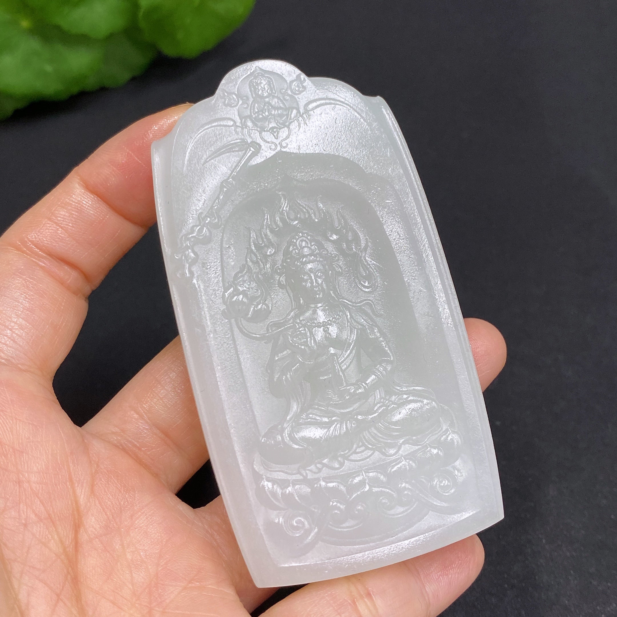 Hetian Jade Pendant Guanyin Total Weight About 75.1g