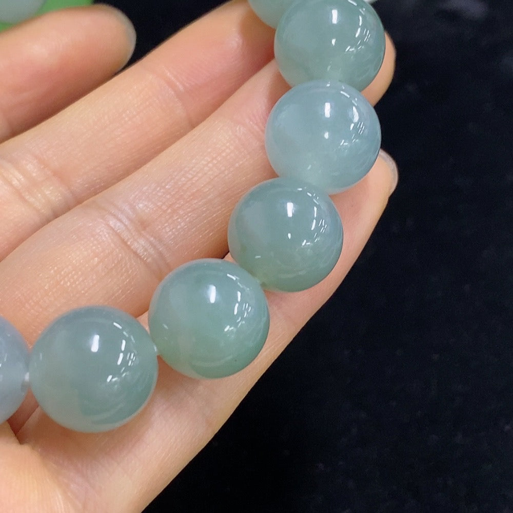 Jadeite Bracelet Size 12.5/13mm Approx. Total Weight About 59.77g