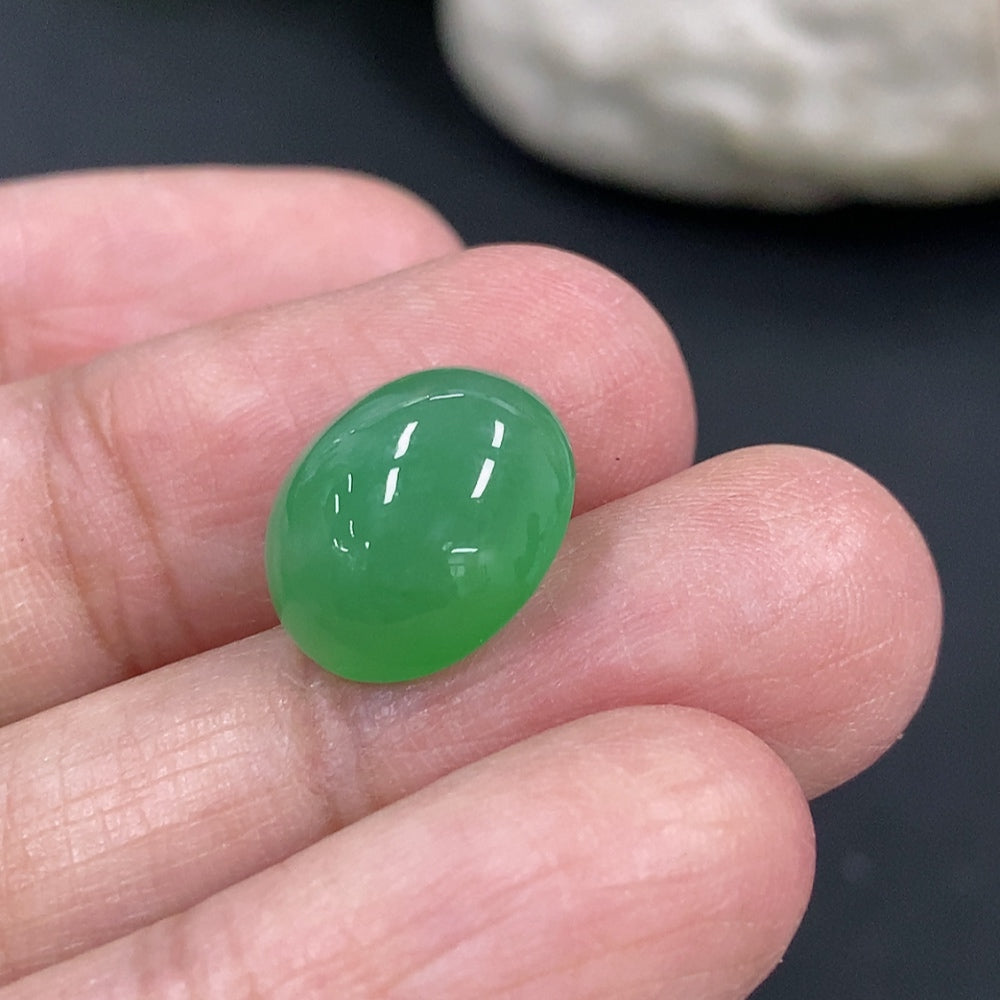 Jadeite Cabochon Total Weight Approx.1.6g
