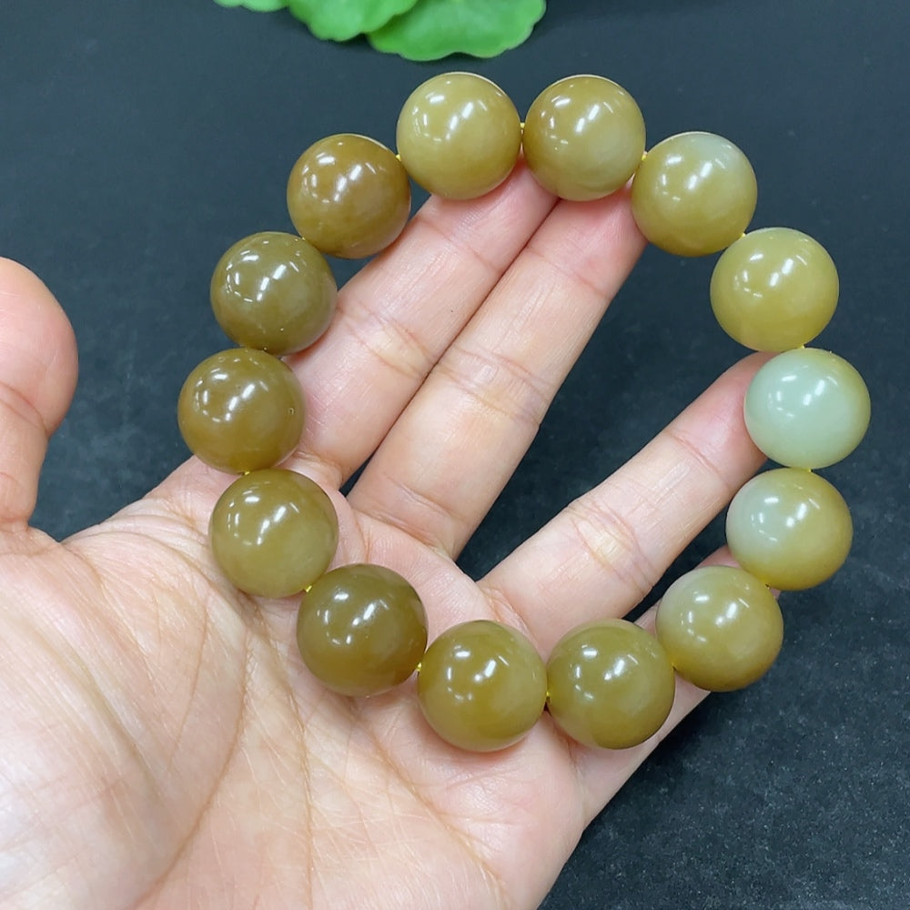 Hetian Jade Bracelet, Approx. 15.9mm, Total Weight Approx. 89.6g