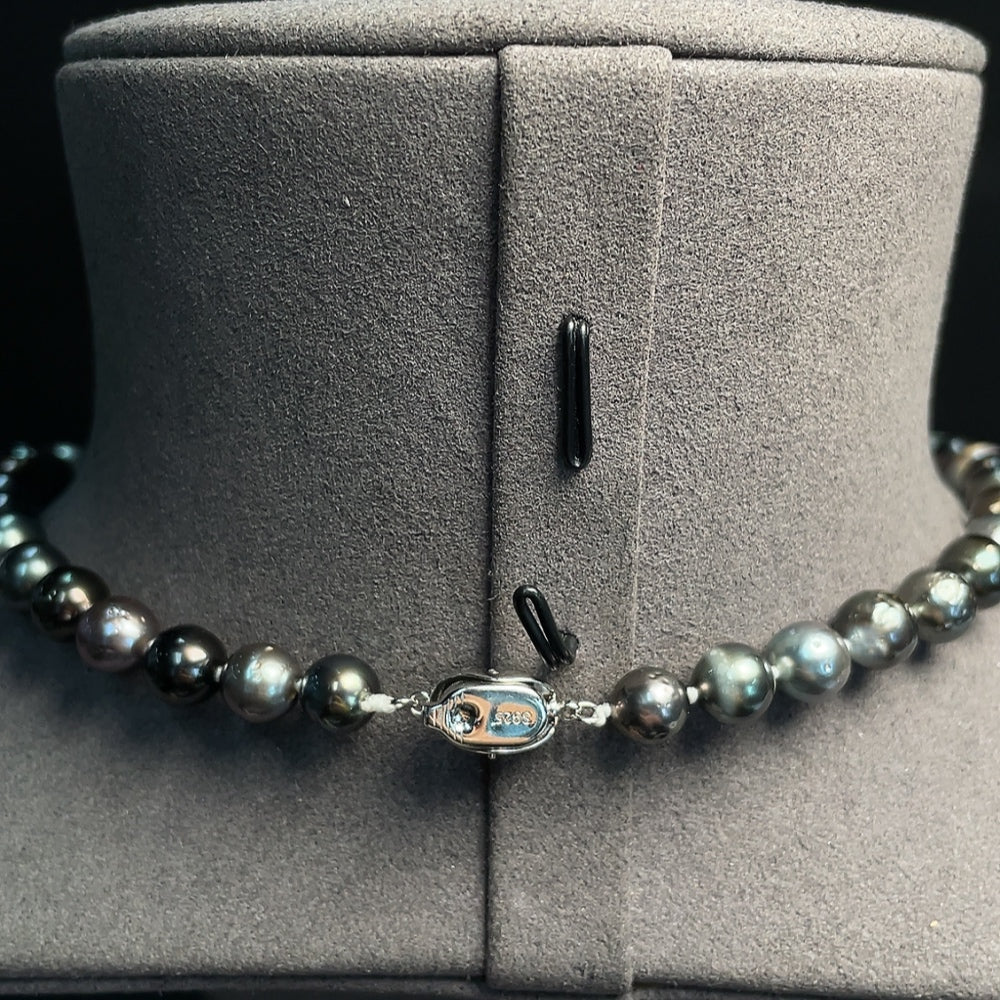 Seawater Pearl Strand Non-Gold Total Weight Approx. 44.77g Size 6.8-9.4mm