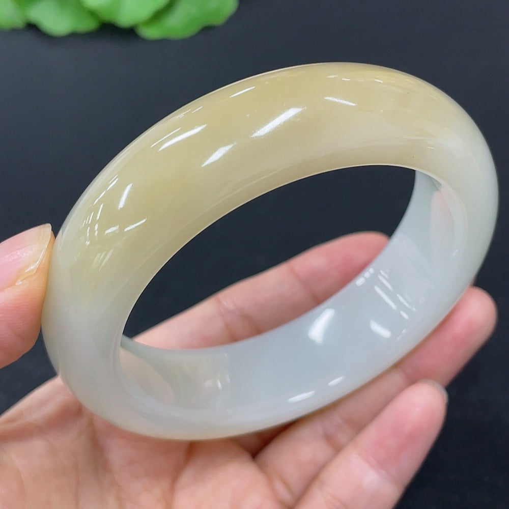 Hetian Jade Round Bracelet