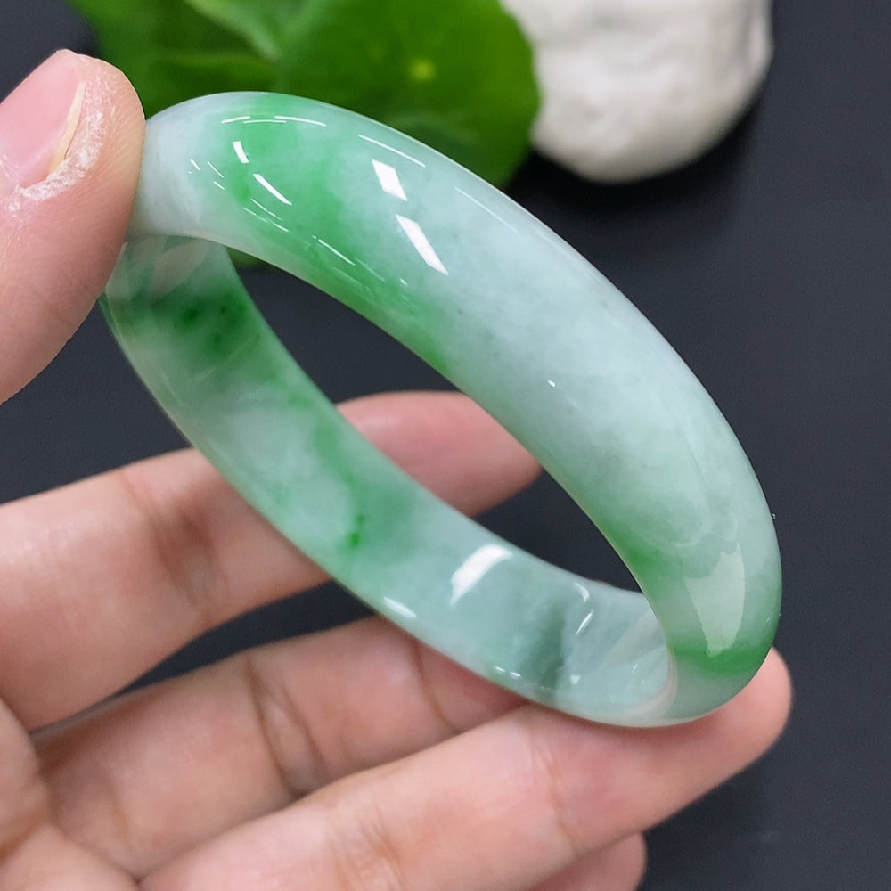 Jadeite Noble Consort Bracelet Size 54.5/48.6 Total Weight Approx. 39.2g