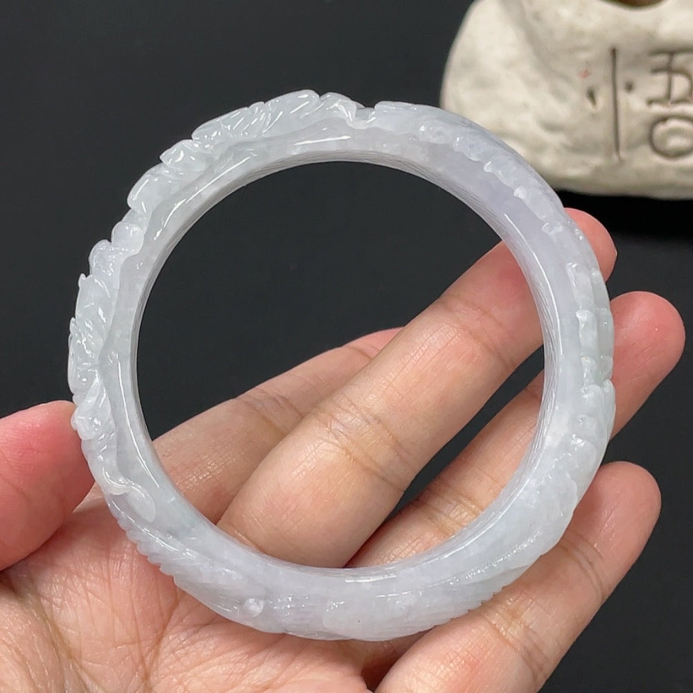 Jadeite Bangle Set Size 55.8 Total Weight Approx. 125.22g