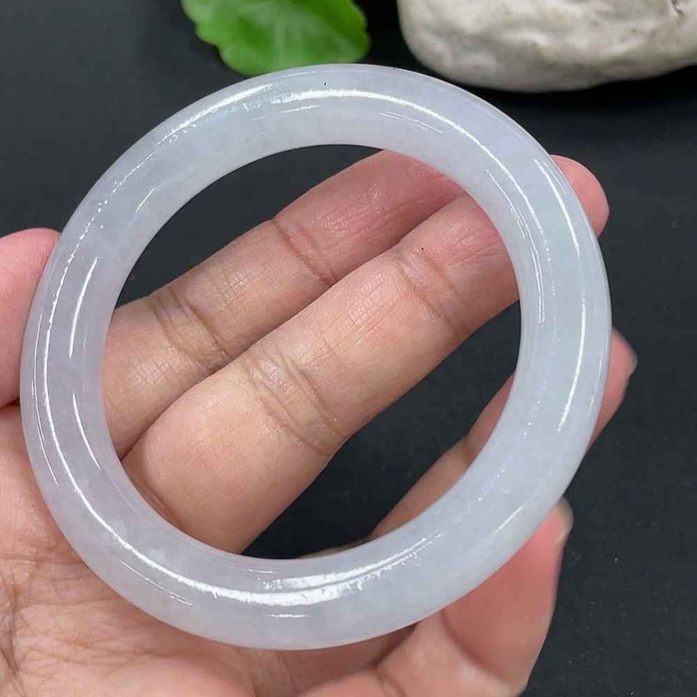 Jadeite Round Bracelet, Total Weight Approx. 49.45g, Size 52.6