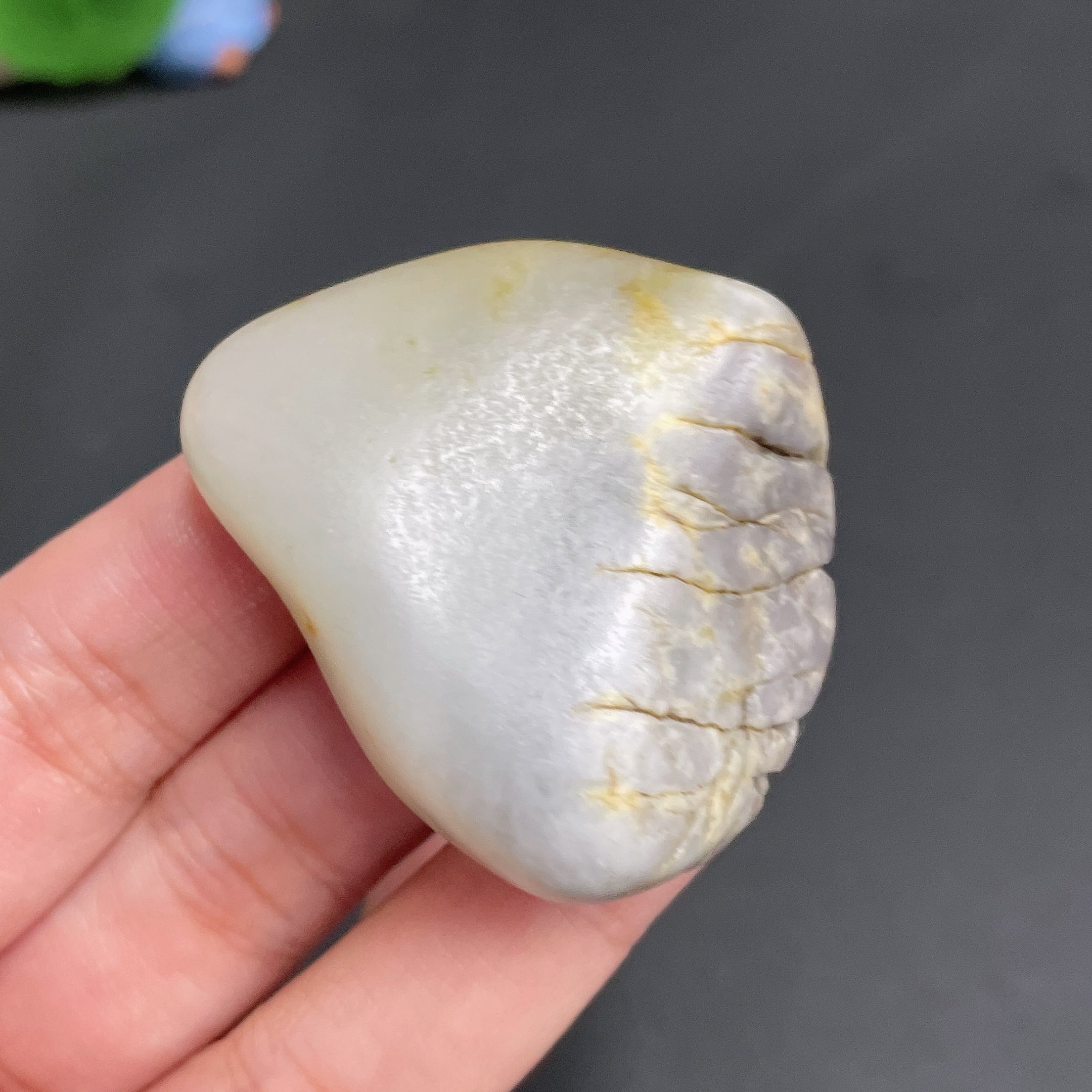 Hetian Jade, undetermined skin color origin, total weight approx. 51.1g