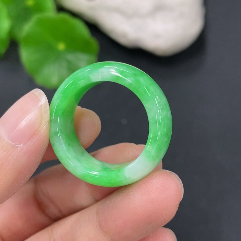 Jadeite Ring Size 22 Total Weight Approx. 9.45g
