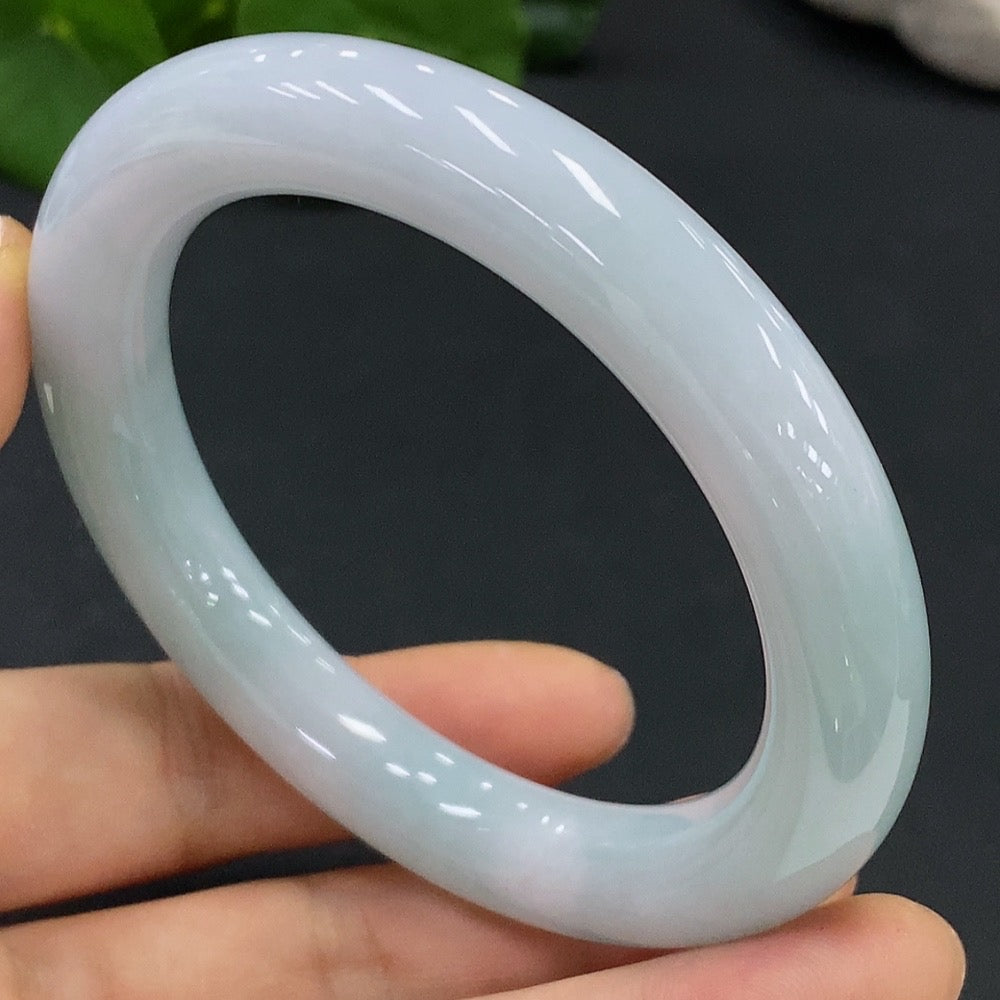 JadeiteRound Bangle Bracelet Size 57.2 Total Weight 67.262g