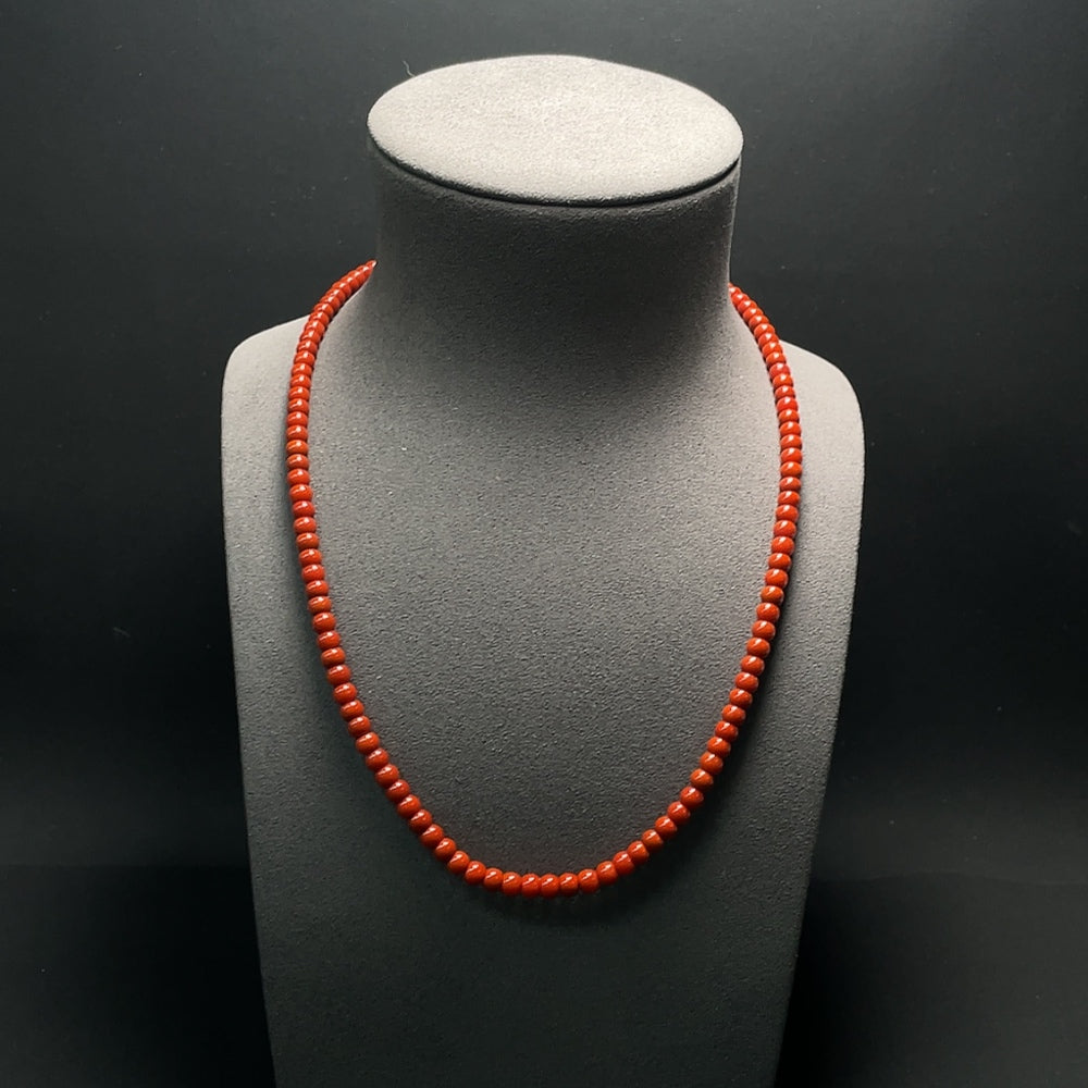 Red Agate Pearl Beads with Visible Organic Matter, Non-Gold, Total Weight Approximately 30.1g, Size About 5.7mm