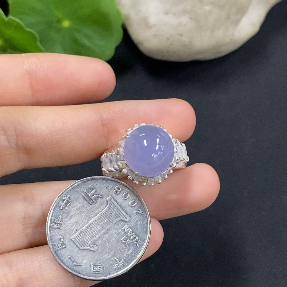 Jadeite Cabochon Non-Gold Inlaid Total Weight Approx. 17.11g