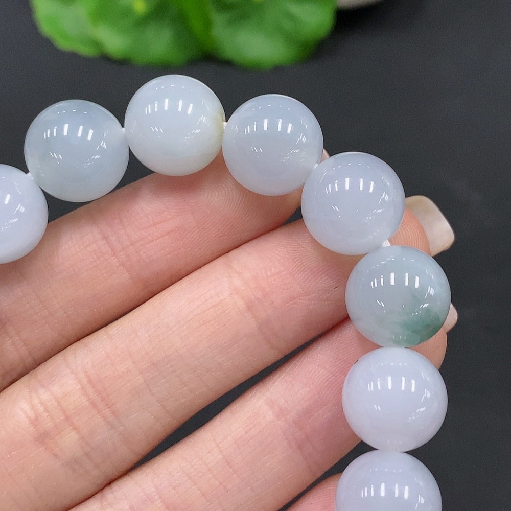 JadeiteBead Bracelet Approx. 12.2mm Total Weight Approx. 51.2g