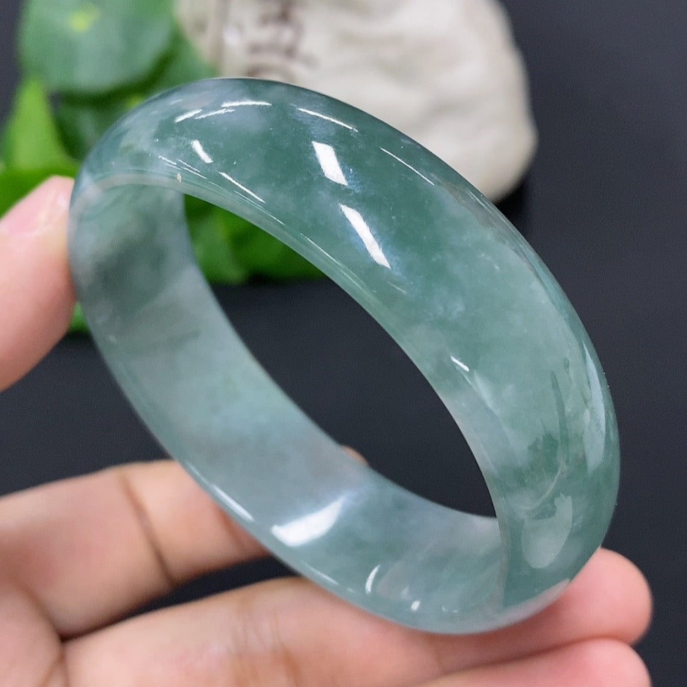 Jadeite Concubine Bracelet Size 54/49 Total Weight Approx. 46.2g