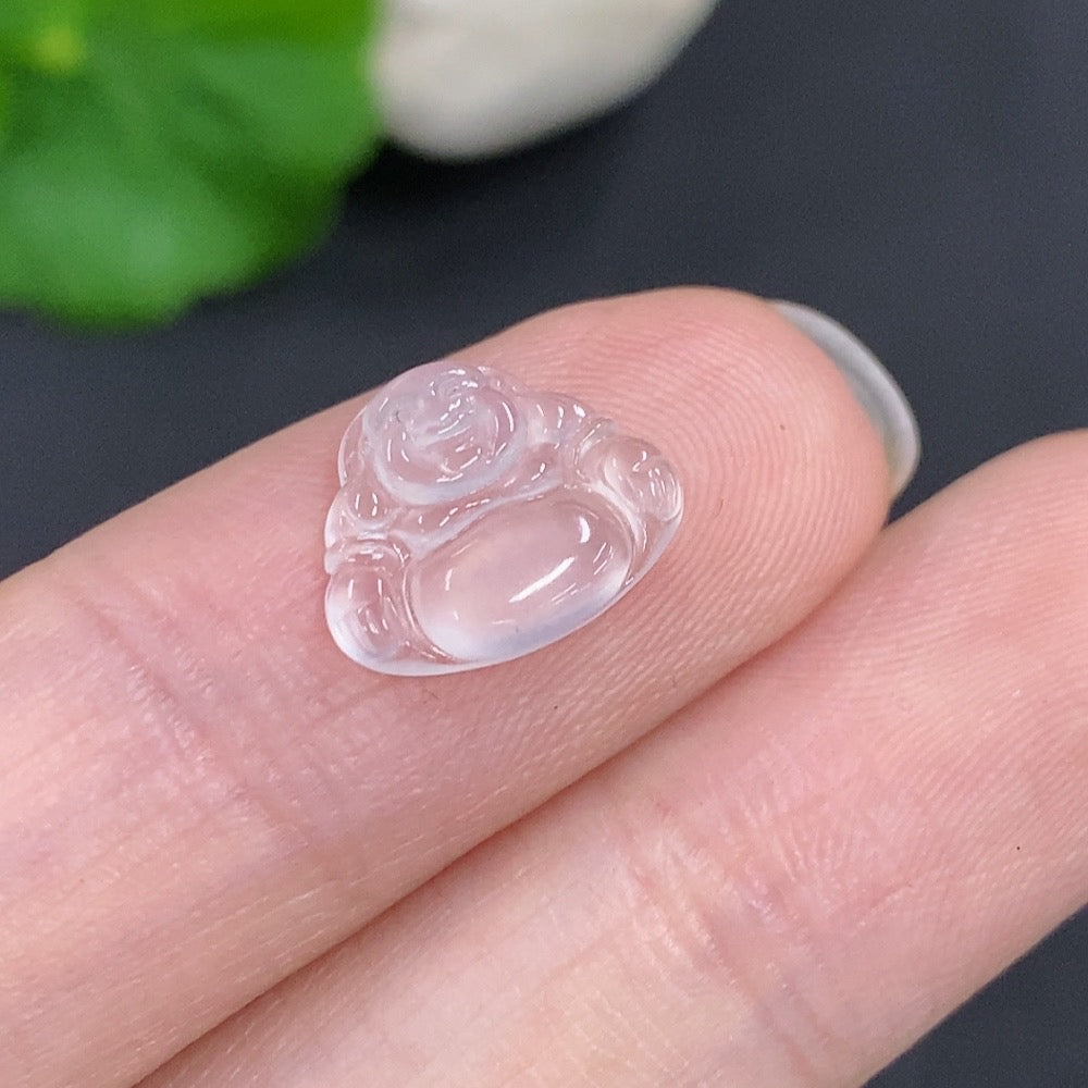 Jadeite Buddha Inlay Piece Total Weight Approx. 0.4g
